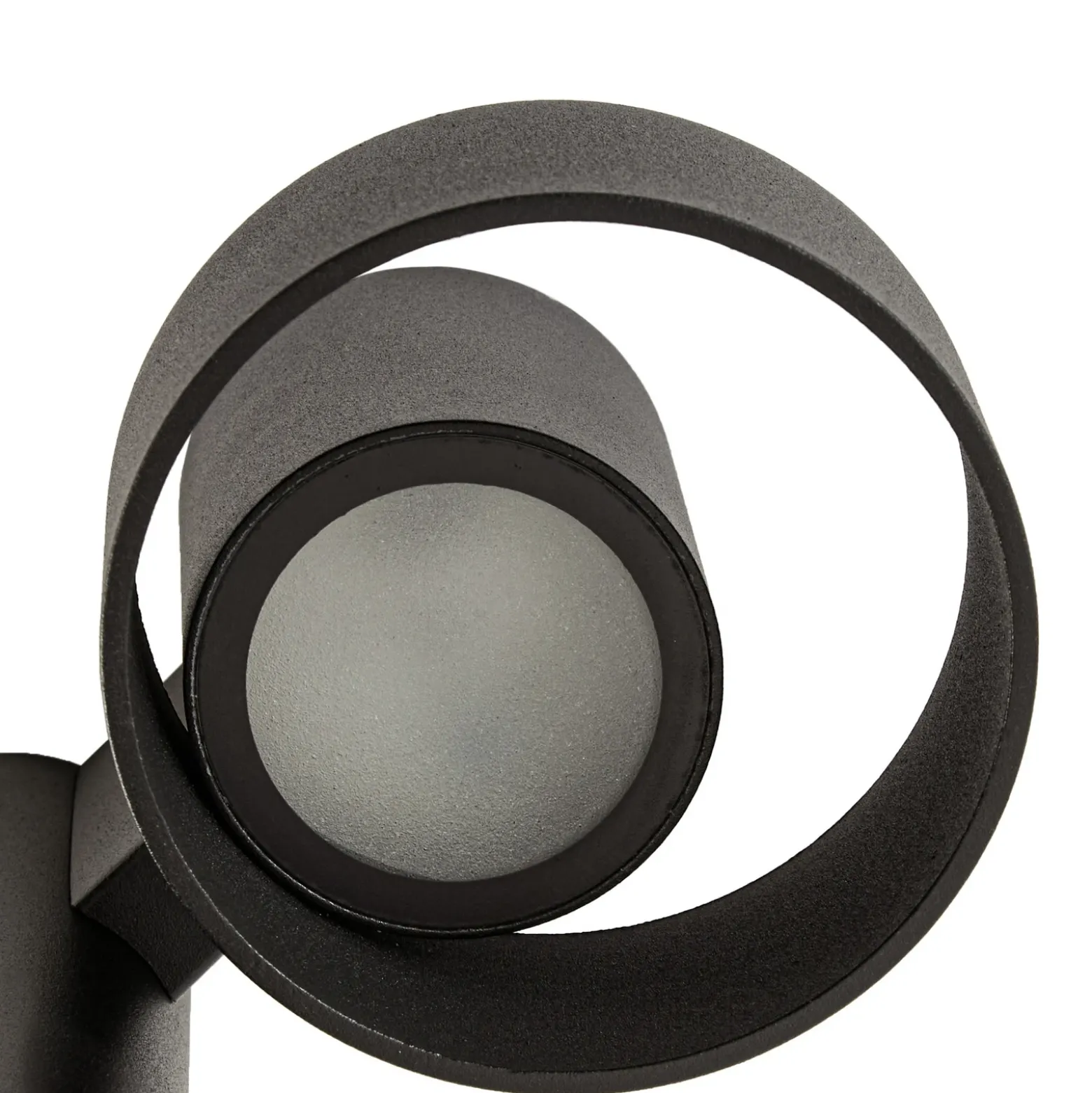 Bolardo luminoso LED Lucande Elune, negro mate, IP44, altura 77 cm