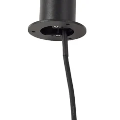 Bolardo luminoso LED Luzian de Lindby, altura 80 cm, negro, pica para fijar en