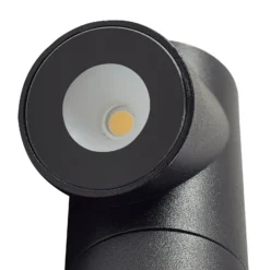 Bolardo luminoso LED Luzian de Lindby, altura 80 cm, negro, pica para fijar en