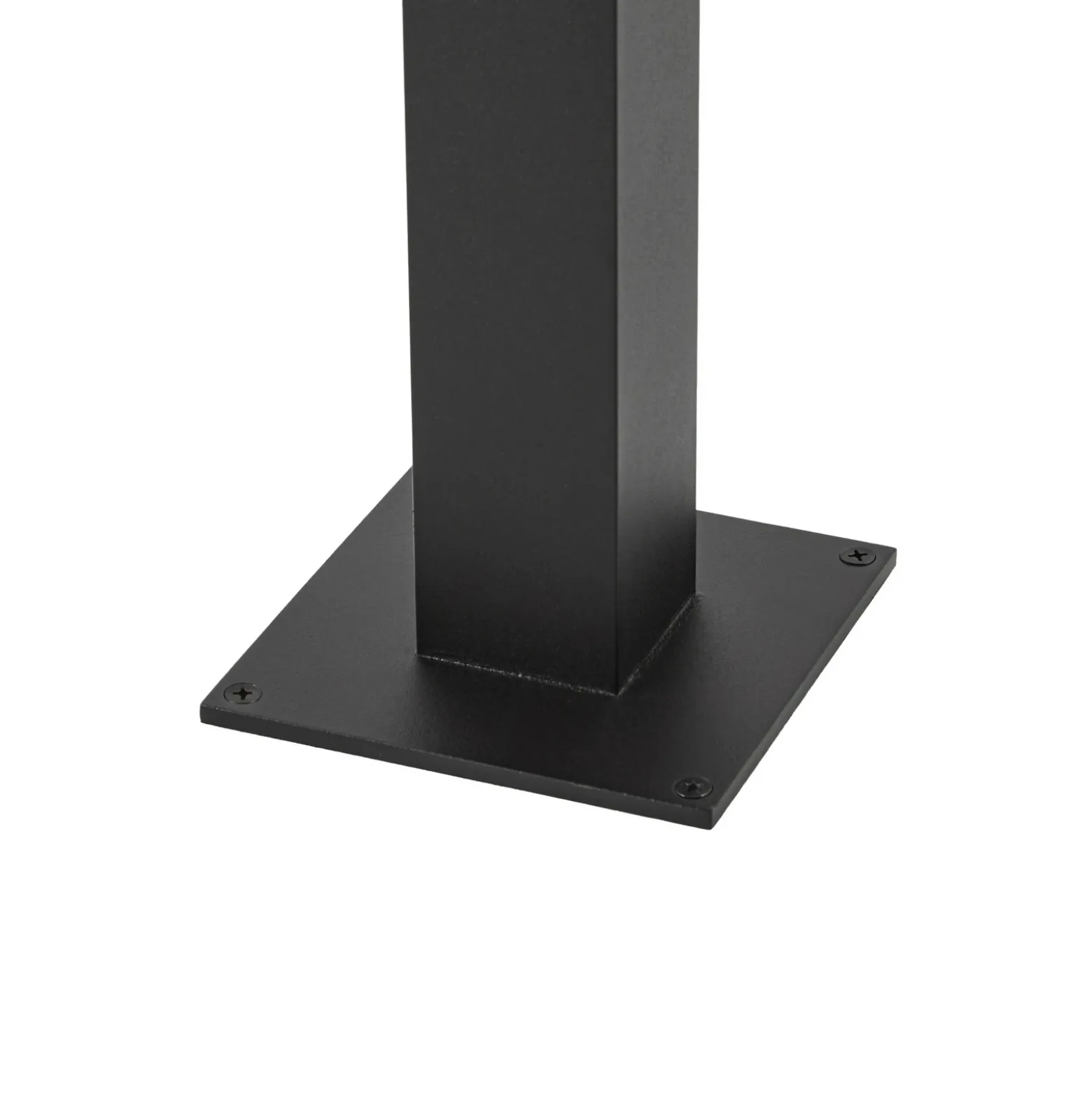 Bolardo luminoso LED Lynx de Lucande, 95,5 cm, negra, IP65, con sensor
