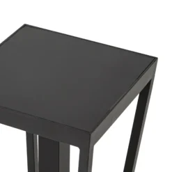 Bolardo luminoso LED Lynx de Lucande, 95,5 cm, negra, IP65, con sensor