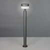 Bolardo luminoso LED Mackenzie, altura 95 cm, antracita, fundición de aluminio