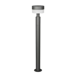 Bolardo luminoso LED Mackenzie, altura 95 cm, antracita, fundición de aluminio