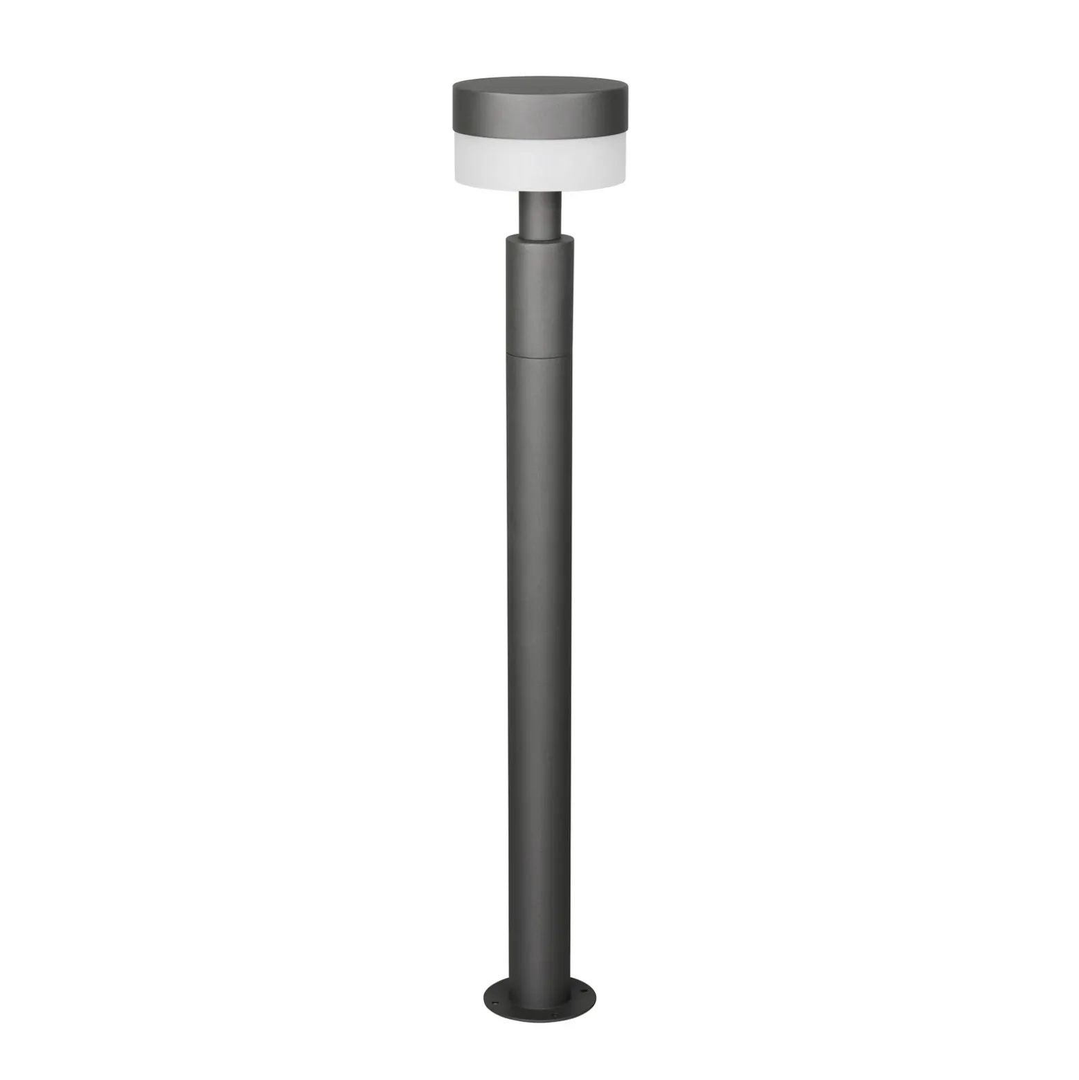 Bolardo luminoso LED Mackenzie, altura 95 cm, antracita, fundición de aluminio