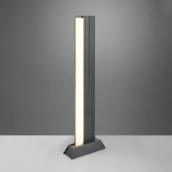 Bolardo luminoso LED MARIZA, altura 100 cm, antracita, metal, IP65