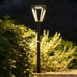 Bolardo luminoso LED Metro con sensor, gris
