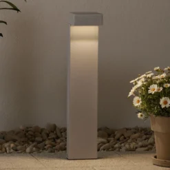 Bolardo luminoso LED Mimik 10 Postes 600 gris 3.000K