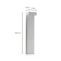 Bolardo luminoso LED Mimik 10 Postes 600 gris 3.000K