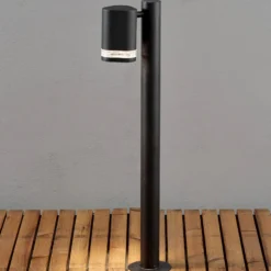 Bolardo luminoso LED Modena en negro