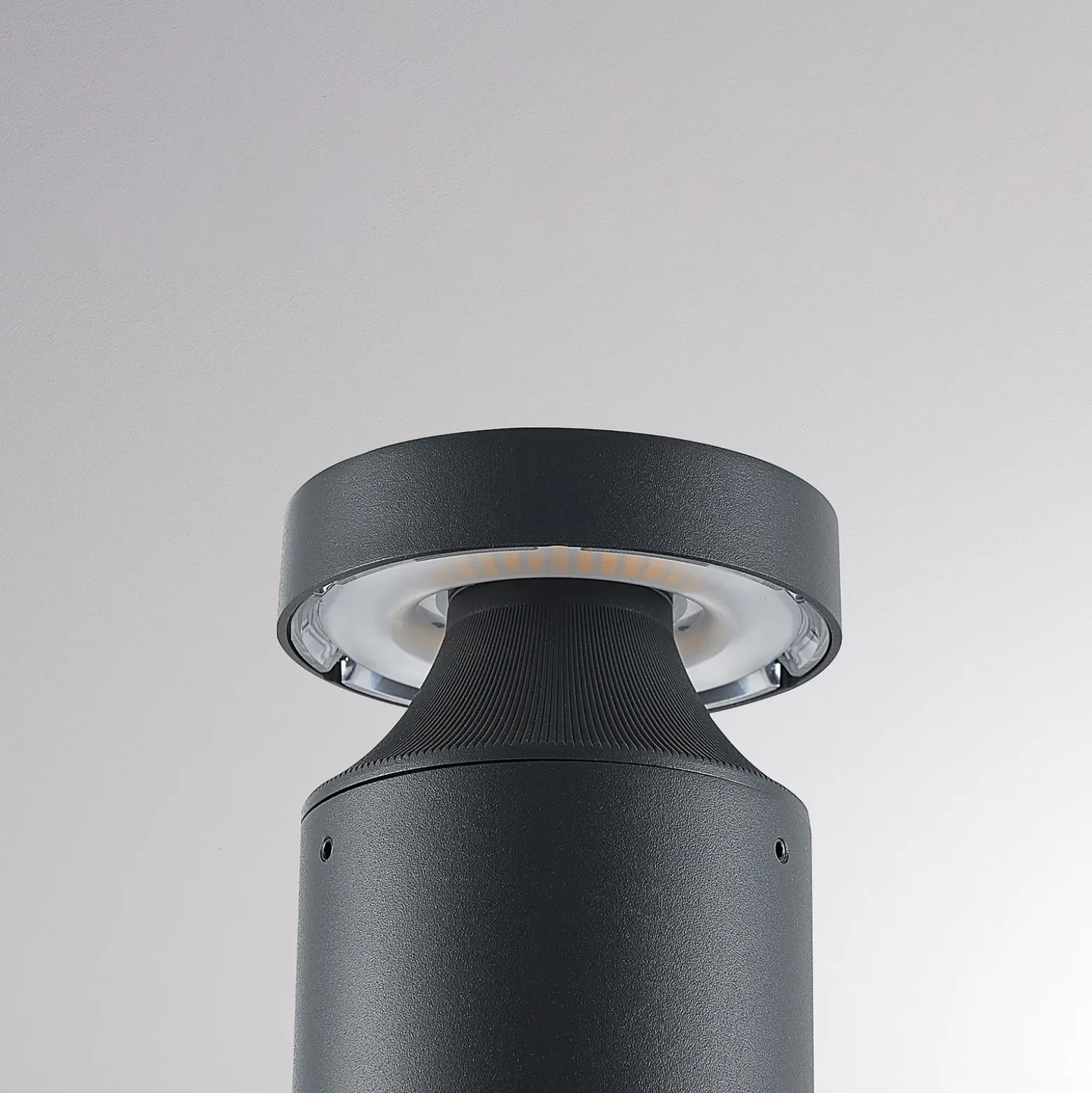 Bolardo luminoso LED «Mona» de Molto Luce, Ø 10 cm, aluminio, altura 85 cm