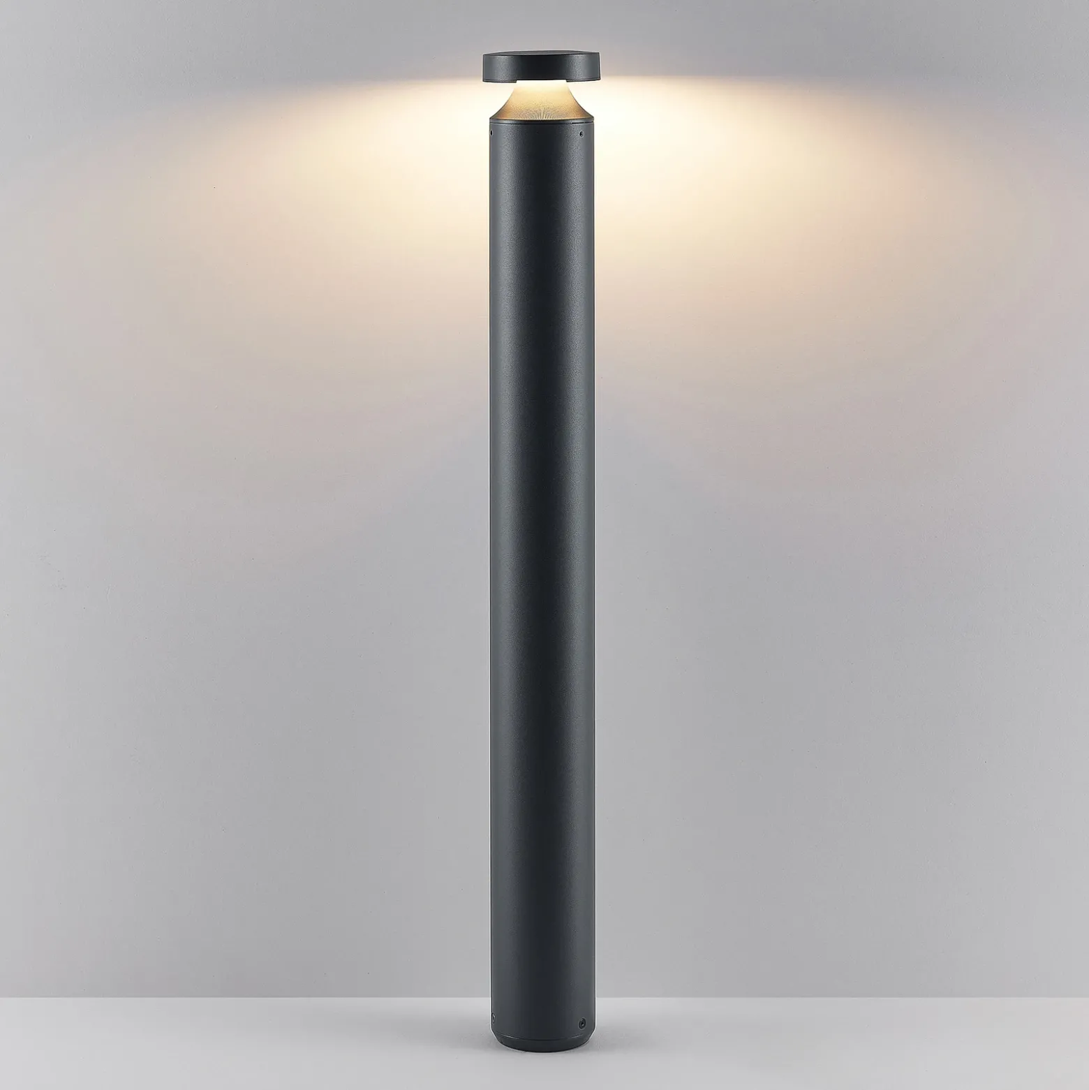 Bolardo luminoso LED «Mona» de Molto Luce, Ø 10 cm, aluminio, altura 85 cm