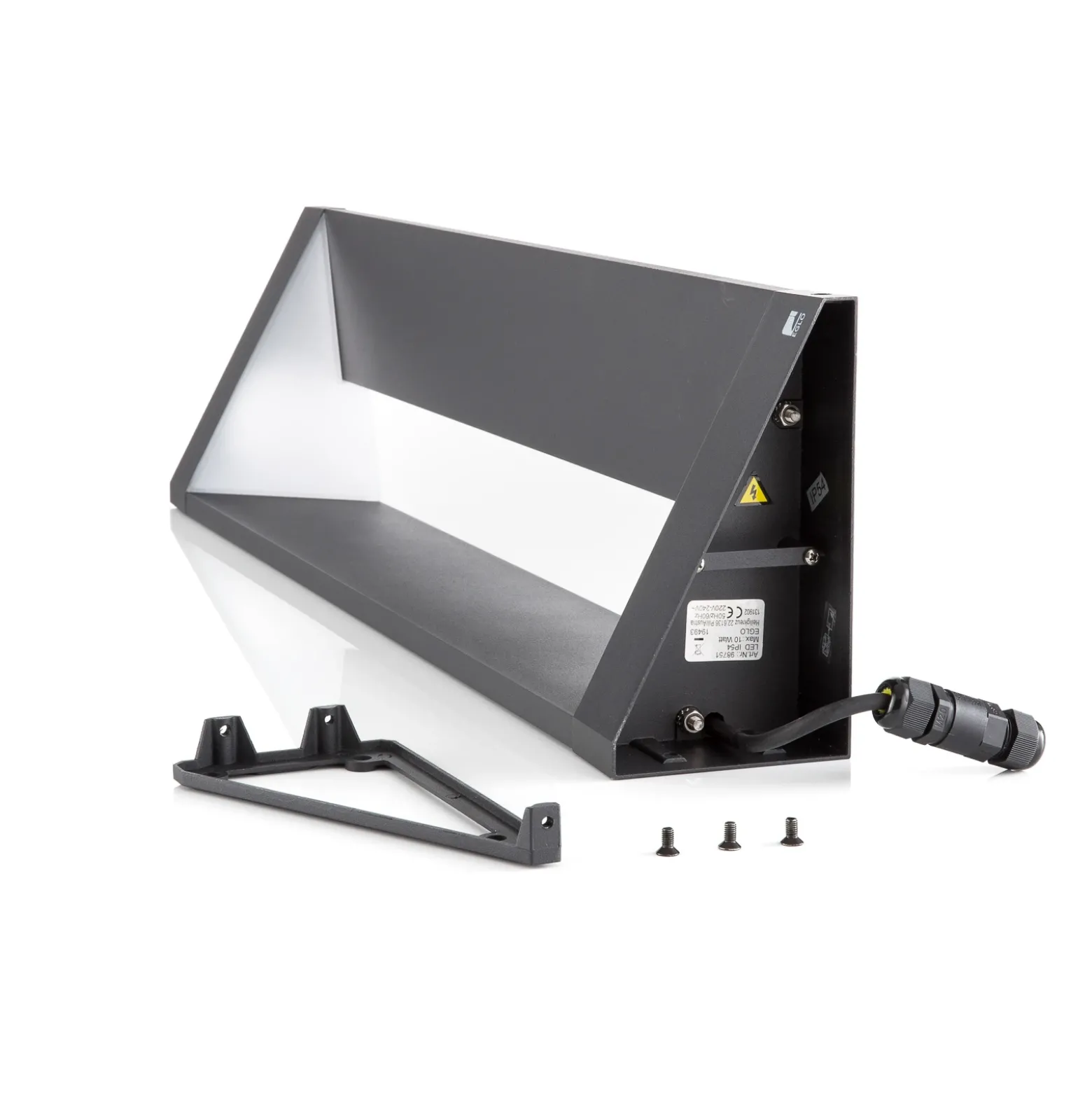 Bolardo luminoso LED Nembro IP54, aluminio fundido