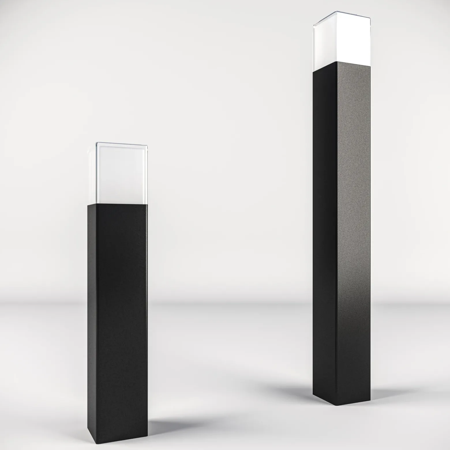 Bolardo luminoso LED OOL-50018, aluminio, altura 80 cm