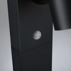 Bolardo luminoso LED Paulmann Cuff, aluminio, sensor, antracita