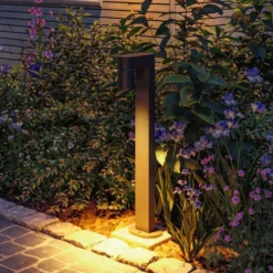 Bolardo luminoso LED Paulmann Kimu 1, antracita, 2.200 K, IP44