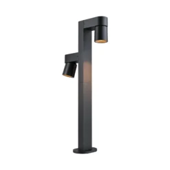 Bolardo luminoso LED Paulmann Kimu 2, antracita, 2.200 K, IP44