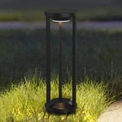 Bolardo luminoso LED Pilastro, sensor, piqueta de tierra