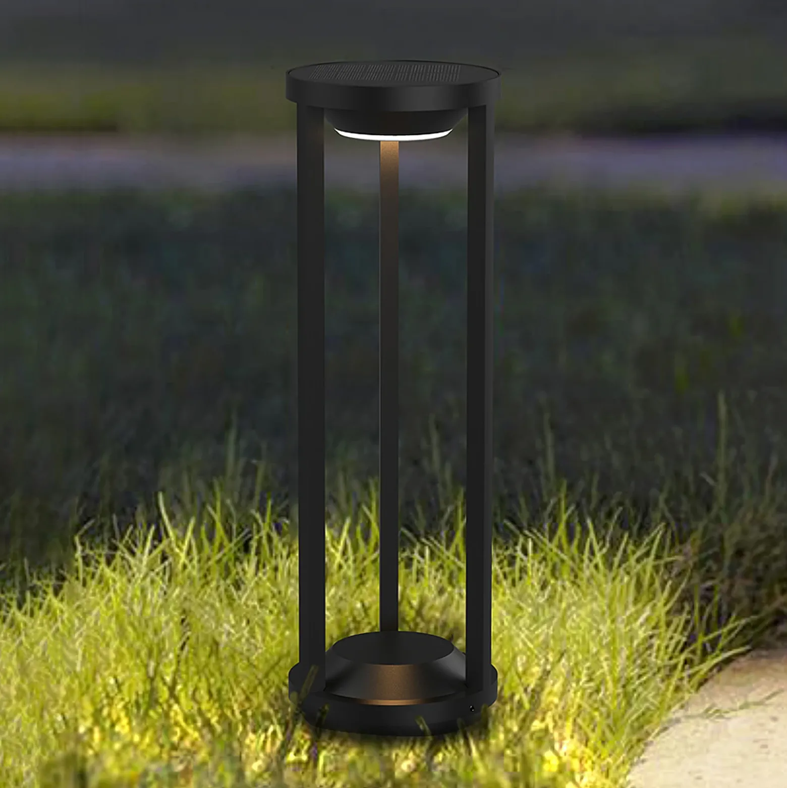 Bolardo luminoso LED Pilastro, sensor, piqueta de tierra