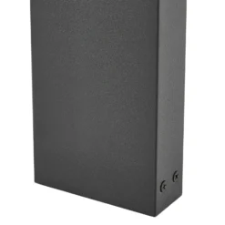 Bolardo luminoso LED Prios Aurino, negro, 75 cm, sensor
