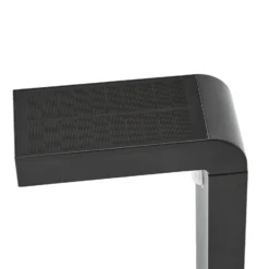 Bolardo luminoso LED Prios Aurino, negro, 75 cm, sensor