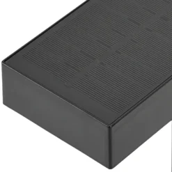 Bolardo luminoso LED Prios Aurino, negro, 75 cm, sensor