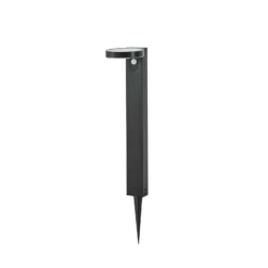 Bolardo luminoso LED PRIOS Tarlson, redondo, antracita, sensor