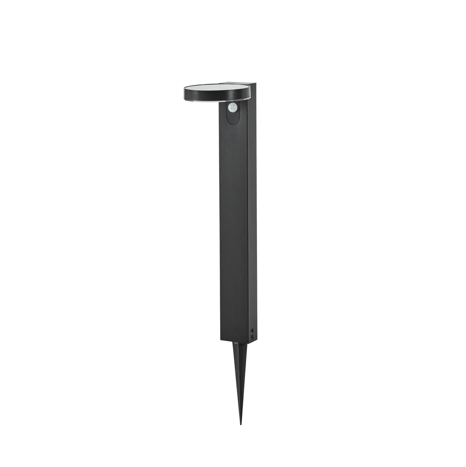 Bolardo luminoso LED PRIOS Tarlson, redondo, antracita, sensor