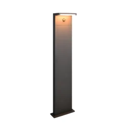 Bolardo luminoso LED Ravi, antracita, altura 100 cm, sensor, IP54