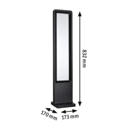 Bolardo luminoso LED Reana de Paulmann, antracita, 83 cm, metal, IP44