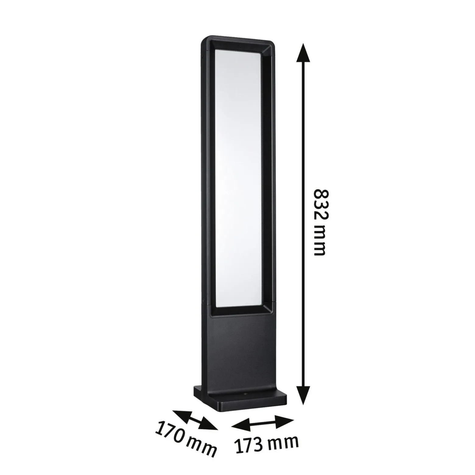 Bolardo luminoso LED Reana de Paulmann, antracita, 83 cm, metal, IP44