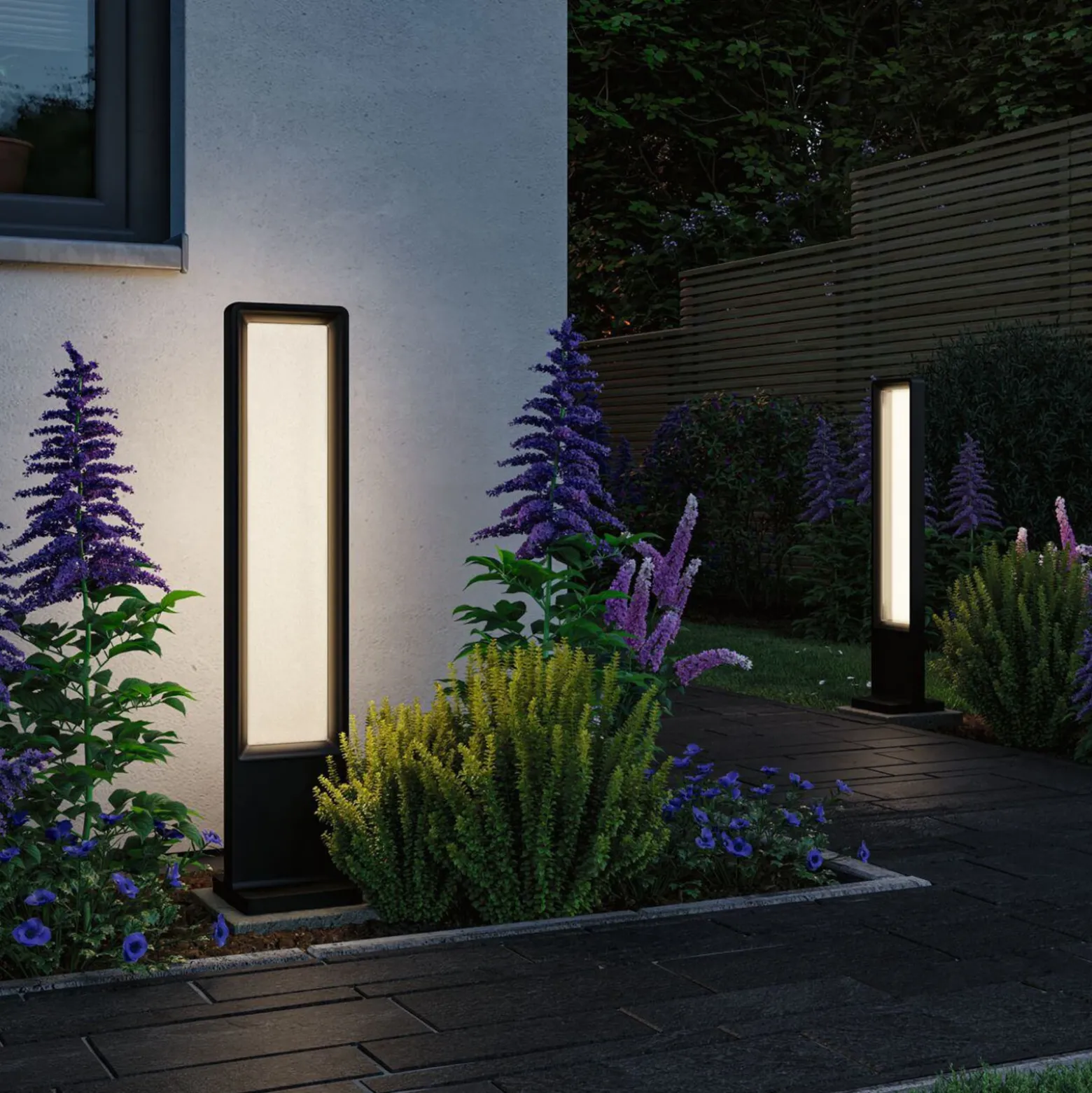Bolardo luminoso LED Reana de Paulmann, antracita, 83 cm, metal, IP44