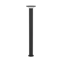 Bolardo luminoso LED Rigosa, negro, altura 100 cm, metal
