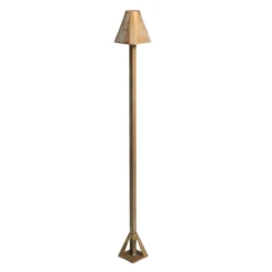 Bolardo luminoso LED Silva Frame, altura 80 cm, latón antiguo, IP65