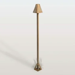 Bolardo luminoso LED Silva Frame, altura 80 cm, latón antiguo, IP65