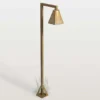 Bolardo luminoso LED Silva Frame, 80 x 19 cm, latón antiguo