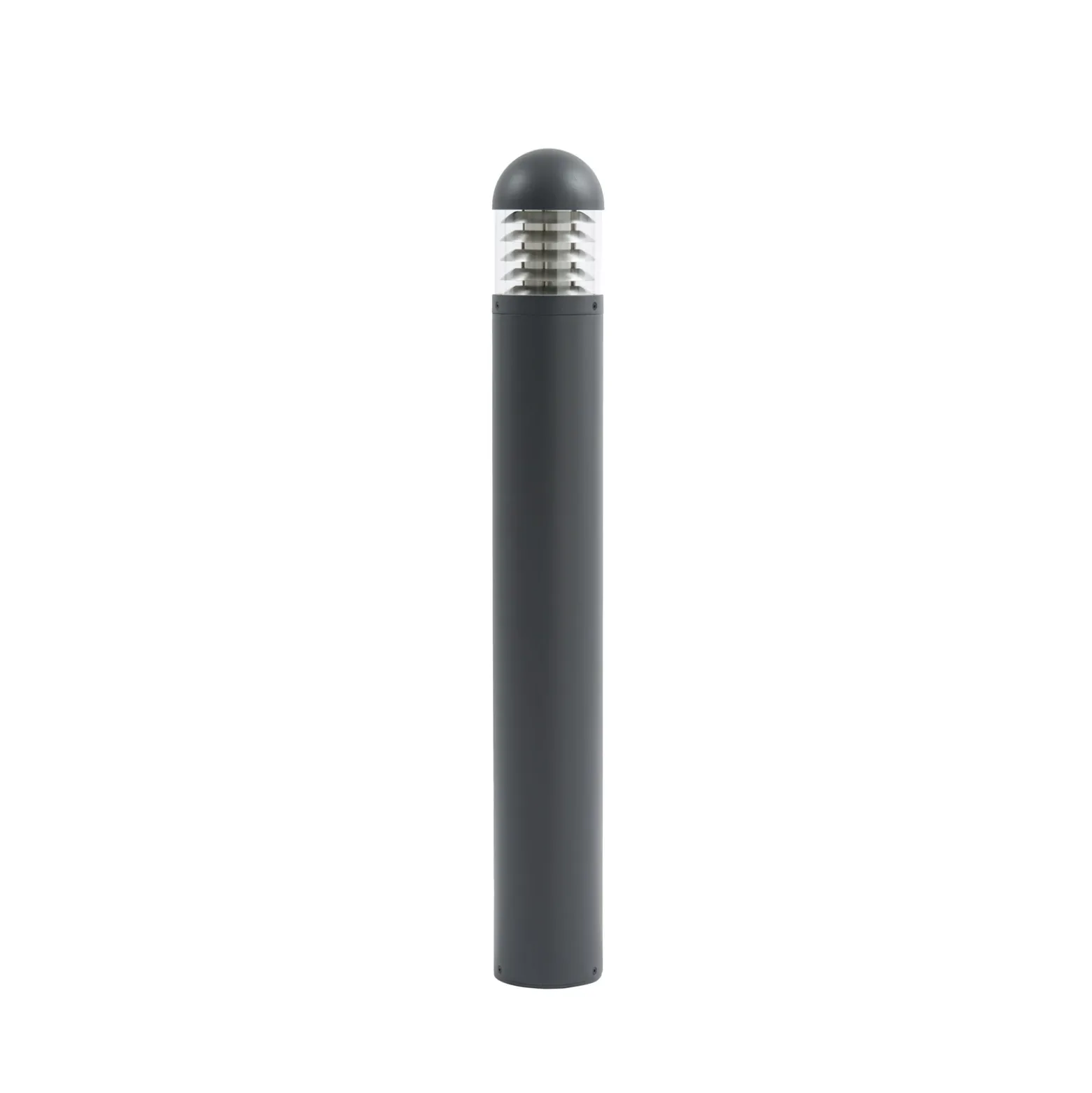 Bolardo luminoso LED Skagena de Lucande, antracita, altura 90 cm, IP54