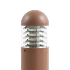 Bolardo luminoso LED Skagena de Lucande, marrón, altura 90 cm, IP54