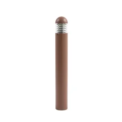 Bolardo luminoso LED Skagena de Lucande, marrón, altura 90 cm, IP54