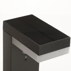 Bolardo luminoso LED solar Chioma de Lindby, antracita, sensor