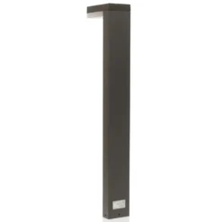 Bolardo luminoso LED solar Chioma de Lindby, antracita, sensor