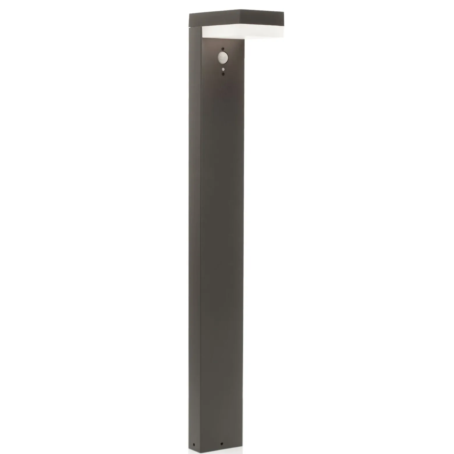 Bolardo luminoso LED solar Chioma de Lindby, antracita, sensor
