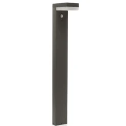 Bolardo luminoso LED solar Chioma de Lindby, antracita, sensor