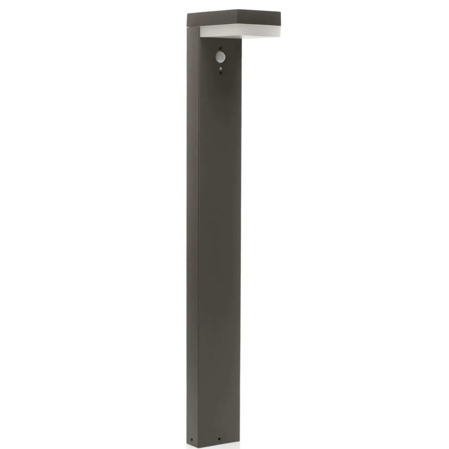 Bolardo luminoso LED solar Chioma de Lindby, antracita, sensor