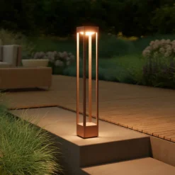 Bolardo luminoso LED STEINEL Stela C, 86 cm, color antracita, IP65, RGBWW