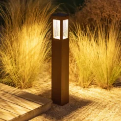 Bolardo luminoso LED Tradition Sensor Corten 90cm