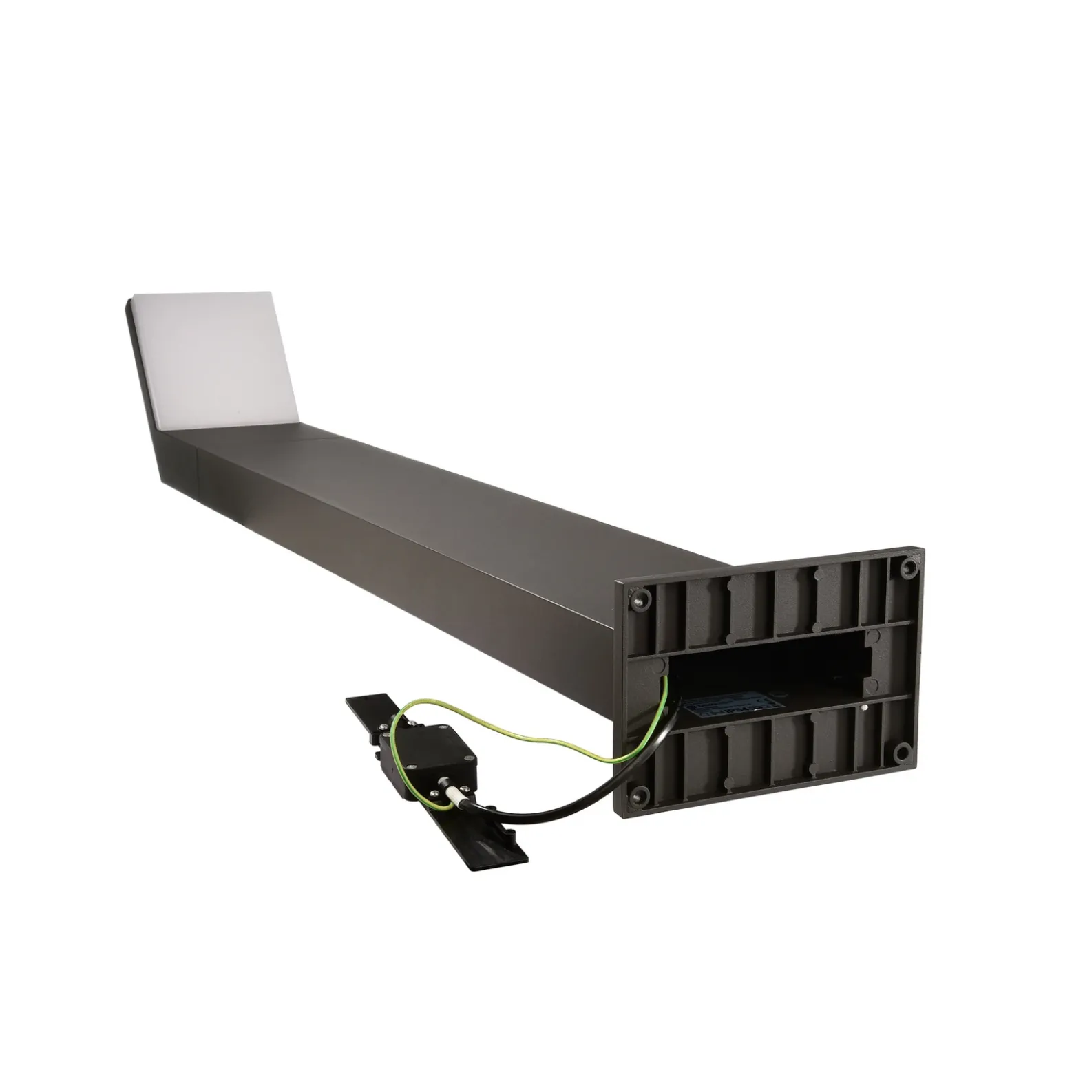 Bolardo luminoso LED Tucanae, gris, altura 100 cm, IP65, metal
