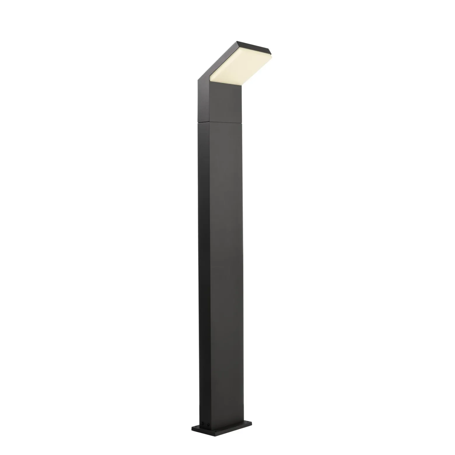 Bolardo luminoso LED Tucanae, gris, altura 100 cm, IP65, metal