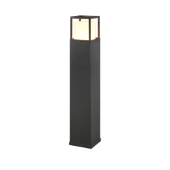 Bolardo luminoso LED Witham, 80 cm de altura, antracita, CCT, IP54