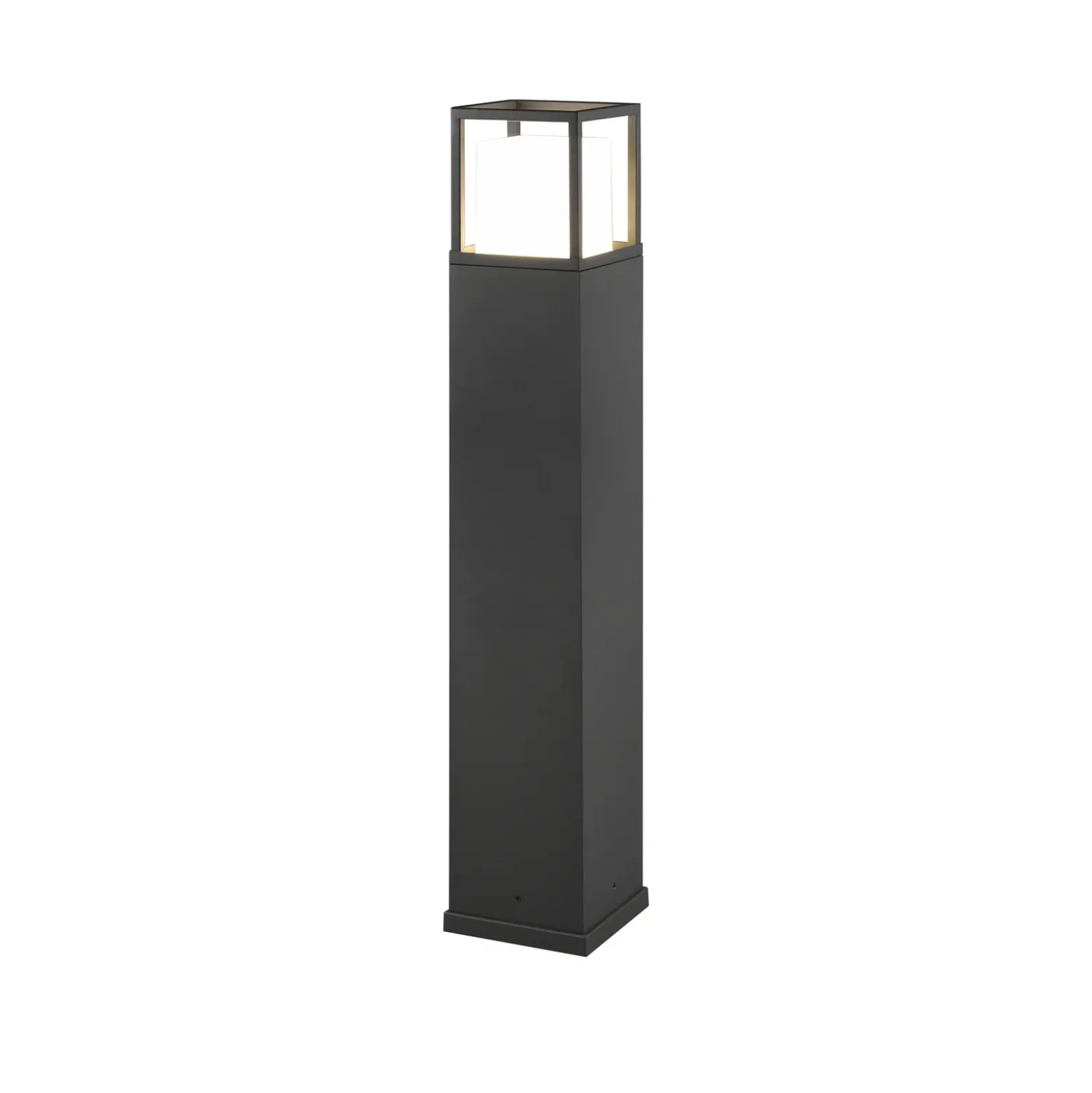Bolardo luminoso LED Witham, 80 cm de altura, antracita, CCT, IP54