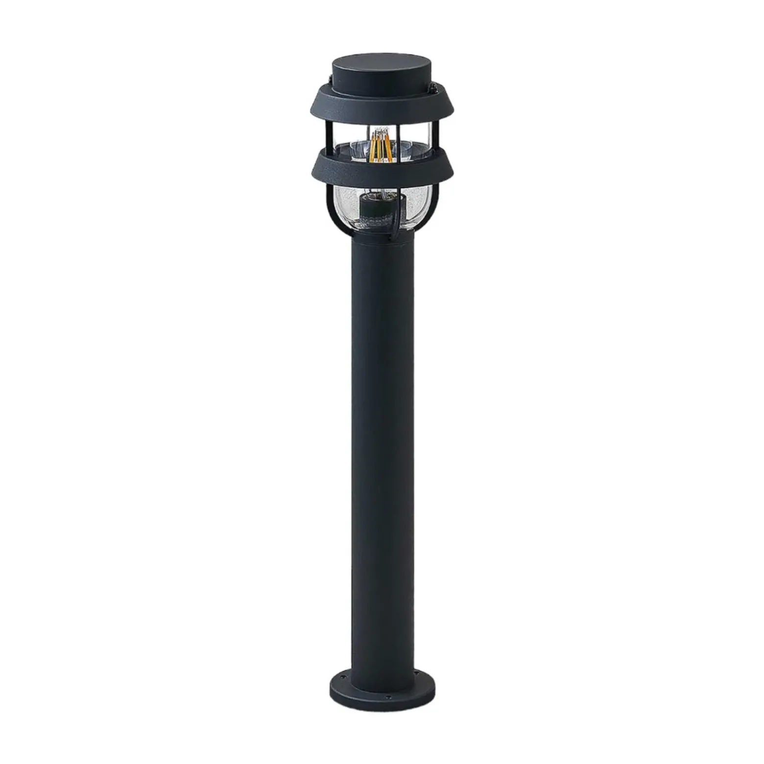 Bolardo luminoso Lindby «Alvaro», antracita, 60 cm, IP44, E27